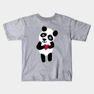 Panda bear cute wildlife animal Kids T-Shirt
